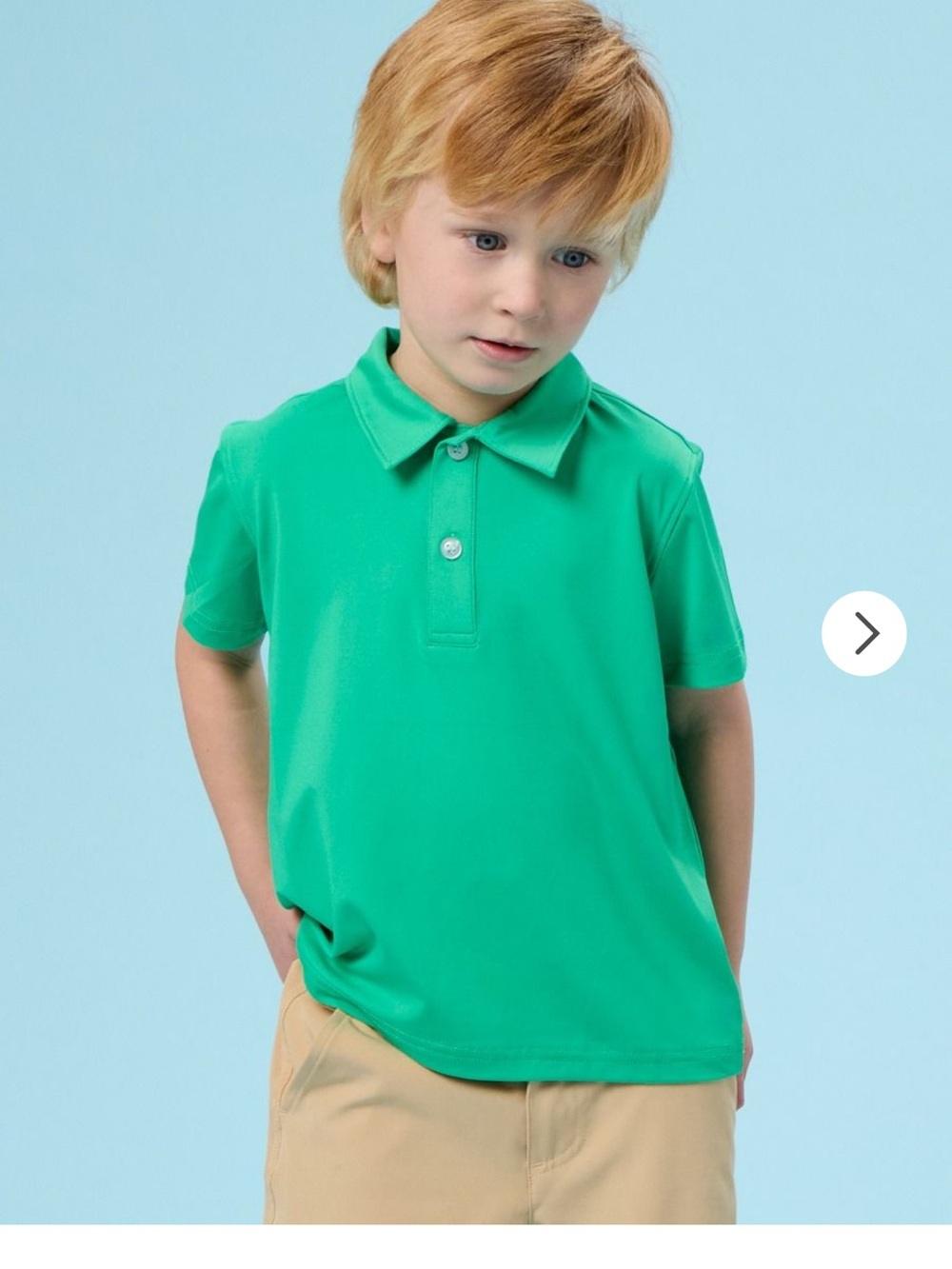 Kids' Bright Green Short-Sleeve Polo Shirt